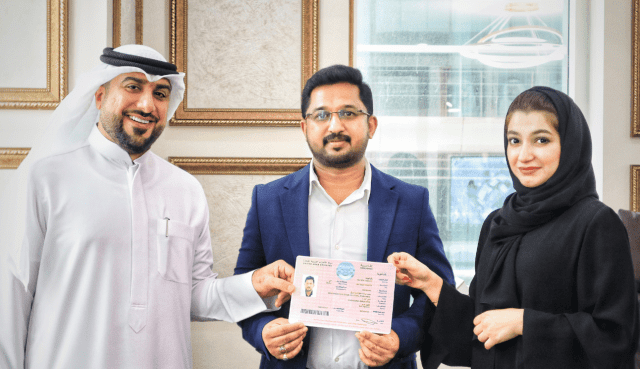 Mohamed noushad receives Golden Visa 